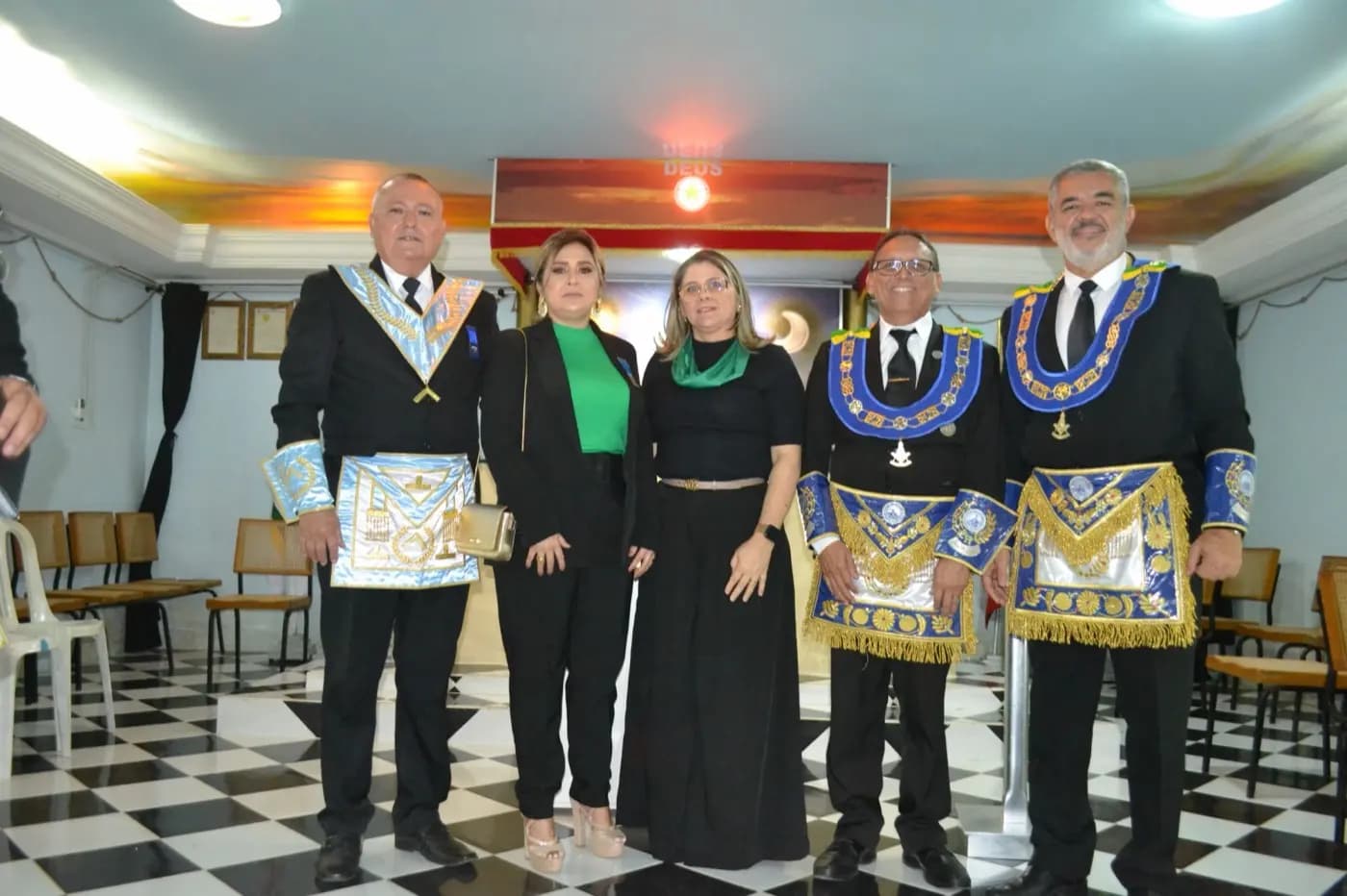 Registro fotográfico: SESSÃO MAGNA DE INSTALAÇÃO E POSSE DE VENERÁVEL MESTRE E DIRETORIA DA ARLS MANOEL REGINALDO DA ROCHA, Nº 2.439, ORIENTE DE PAU DOS FERROS/RN