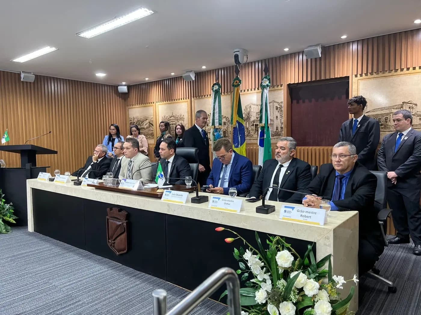 Registro fotográfico: SESSÃO SOLENE EM HOMENAGEM AO DIA DO MAÇOM 2023 – CÂMARA MUNICIPAL DE NATAL/RN.