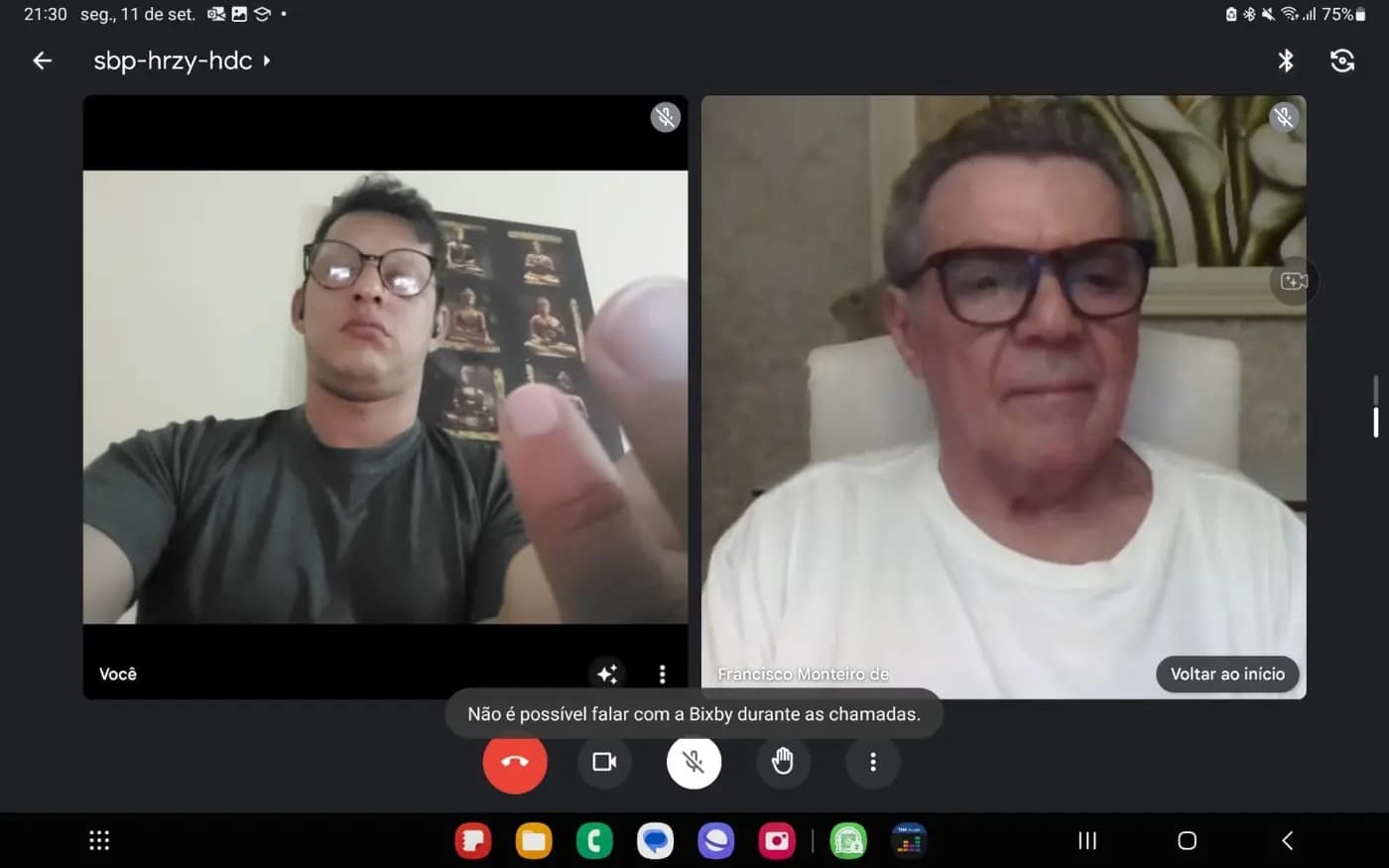Registro fotográfico: PARTICIPAÇÃO DO GRÃO-MESTRE E DO GRÃO-MESTRE ADJUNTO EM REUNIÃO VIRTUAL COM OS MEMBROS DO CONSELHO ESTADUAL