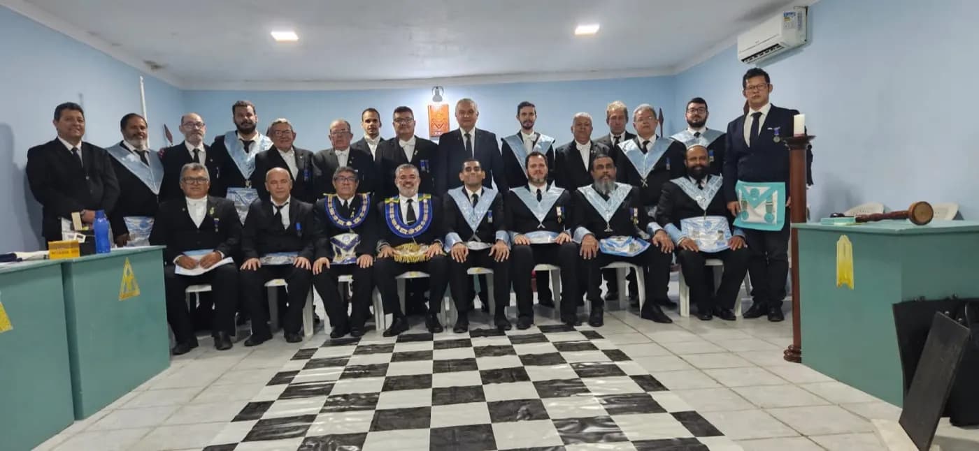 Registro fotográfico: SESSÃO MAGNA DE INSTALAÇÃO E POSSE DE VENERÁVEL MESTRE E DIRETORIA DA ARLS TIKVAH, Nº 4.366, ORIENTE DE NATAL/RN