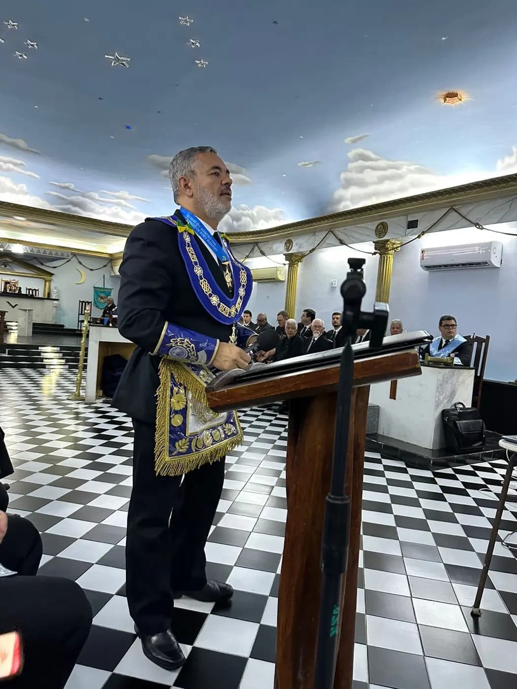 Registro fotográfico: PARTICIPAÇÃO DO GRÃO-MESTRE E COMITIVA NA SESSÃO CONJUNTA DO GRAU DE APRENDIZ MAÇOM, DAS ARLS REGENERAÇÃO NATALENSE, NATAL Nº 27 E CAVALEIROS DE YORK Nº 31 (GLERN)