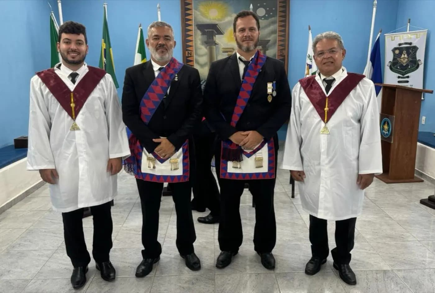 Registro fotográfico: PARTICIPAÇÃO DO GRÃO-MESTRE DO GOB/RN NA 1ª SESSÃO ORDINÁRIA DE 2024 DO SAGRADO ARCO REAL DE JERUSALÉM – CAPÍTULO SÃO MIGUEL ARCANJO Nº 94 – JURISDICIONADO AO SGCMSARB GOB.