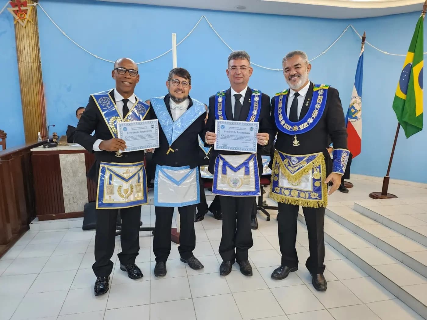 Registro fotográfico: PARTICIPAÇÃO DO GRÃO-MESTRE DO GOB/RN NA SESSÃO MAGNA PÚBLICA ALUSIVA AO 13º ANO DE FUNDAÇÃO DA ARLS UNIVERSITÁRIA ESTRELA NATALENSE, Nº 2.144, ORIENTE DE PARNAMIRIM/RN