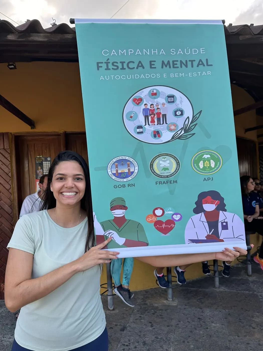 Registro fotográfico: “CAMPANHA SAÚDE FÍSICA E MENTAL, AUTOCUIDADOS E BEM-ESTAR” REALIZADA PELAS LOJAS JURISDICIONADAS AO GOB/RN.