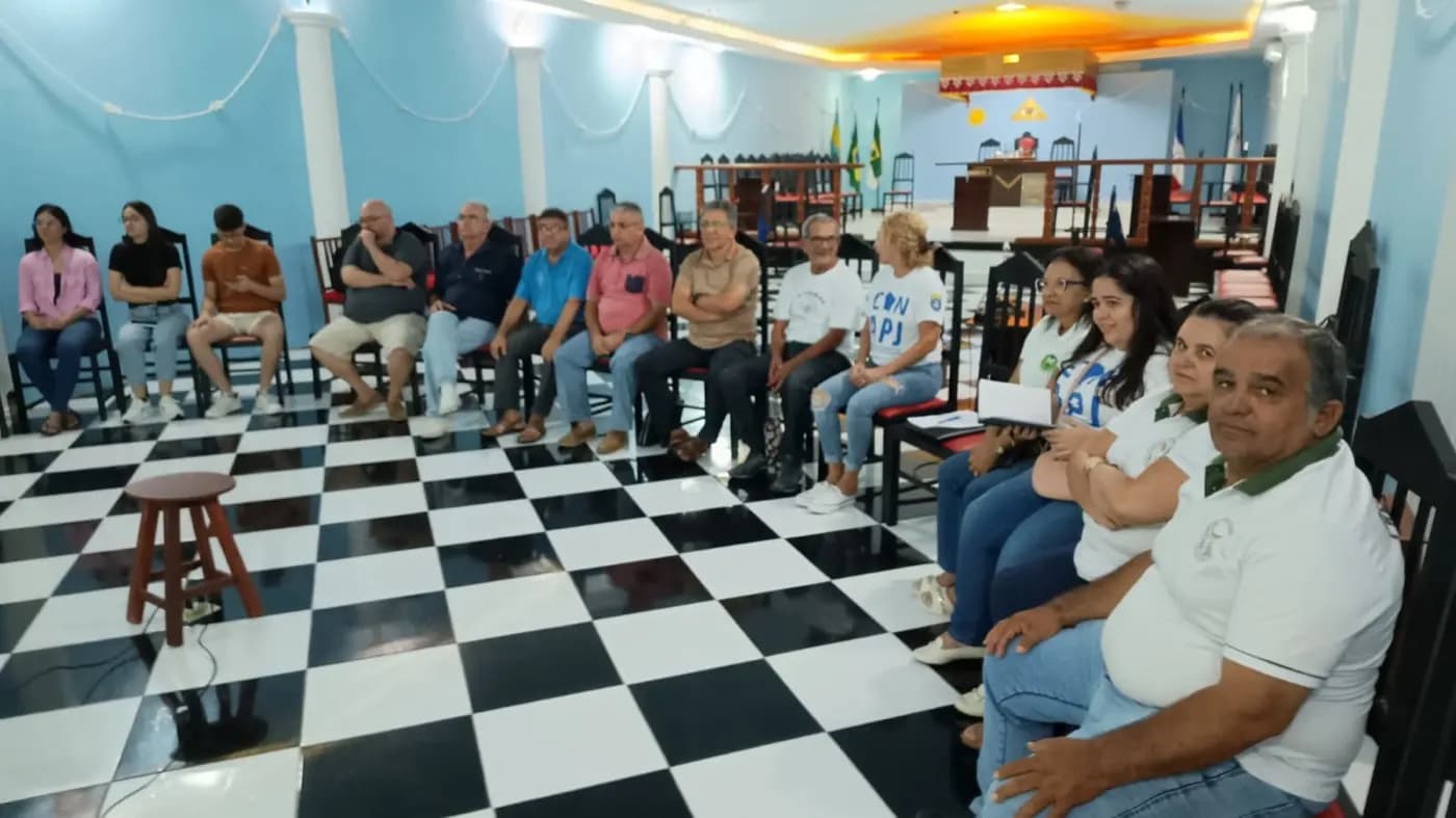 Registro fotográfico: PARTICIPAÇÃO DO GRÃO-MESTRE DO GOB/RN NA 2ª REUNIÃO DE PLANEJAMENTO DA EQUIPE ORGANIZADORA DO “V CONGRESSO NORDESTINO DA AÇÃO PARAMAÇÔNICA JUVENIL (V CONAPJ)”.