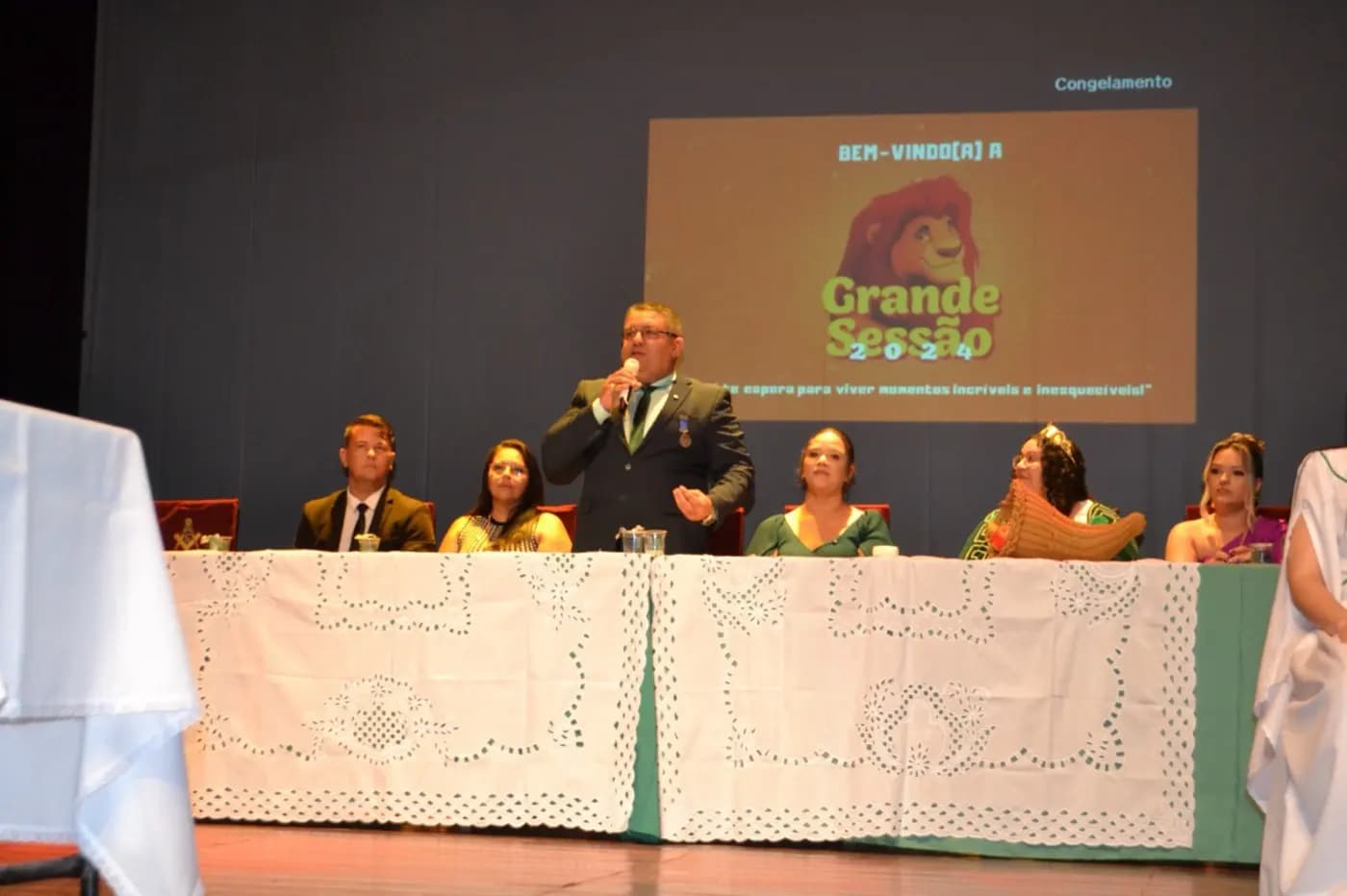 Registro fotográfico: REPRESENTAÇÃO DO GOB/RN NA SOLENIDADE DE ABERTURA DA XV GRANDE SESSÃO – GRANDE CONSELHO GUARDIÃO DO RIO GRANDE DO NORTE.