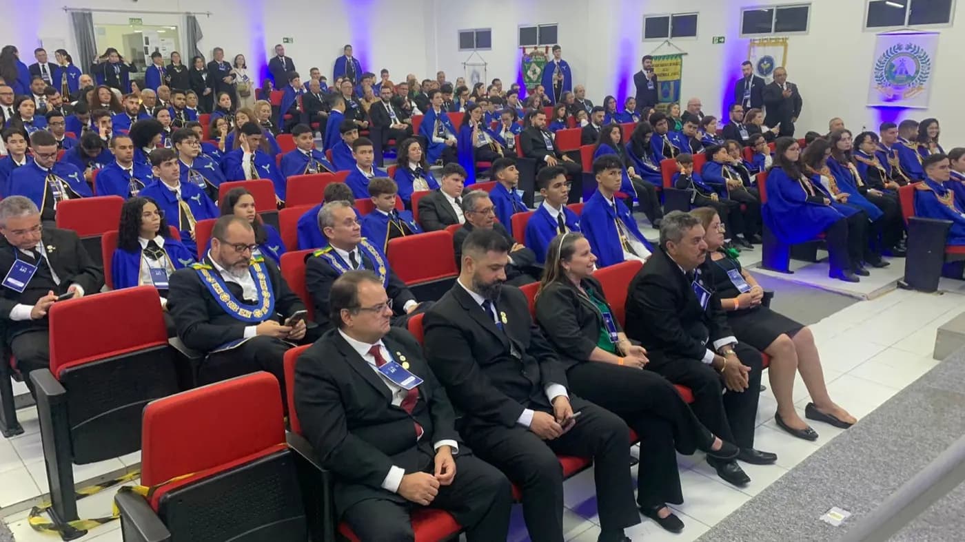Registro fotográfico: PARTICIPAÇÃO DO GRÃO-MESTRE DO GOB/RN NO “V CONGRESSO NORDESTINO DA AÇÃO PARAMAÇÔNICA JUVENIL”, OCORRIDO NO ORIENTE DE SANTA CRUZ/RN.