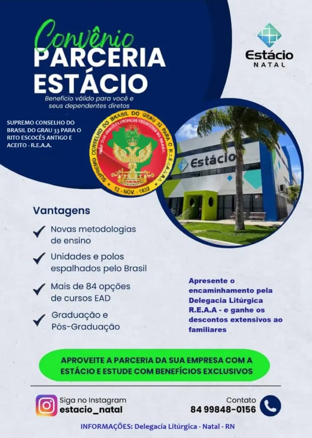 Registro fotográfico: CONVÊNIO PARCEIRO DELEGACIA LITÚRGICAS ESCOCÊS ANTIGO E ACEITO