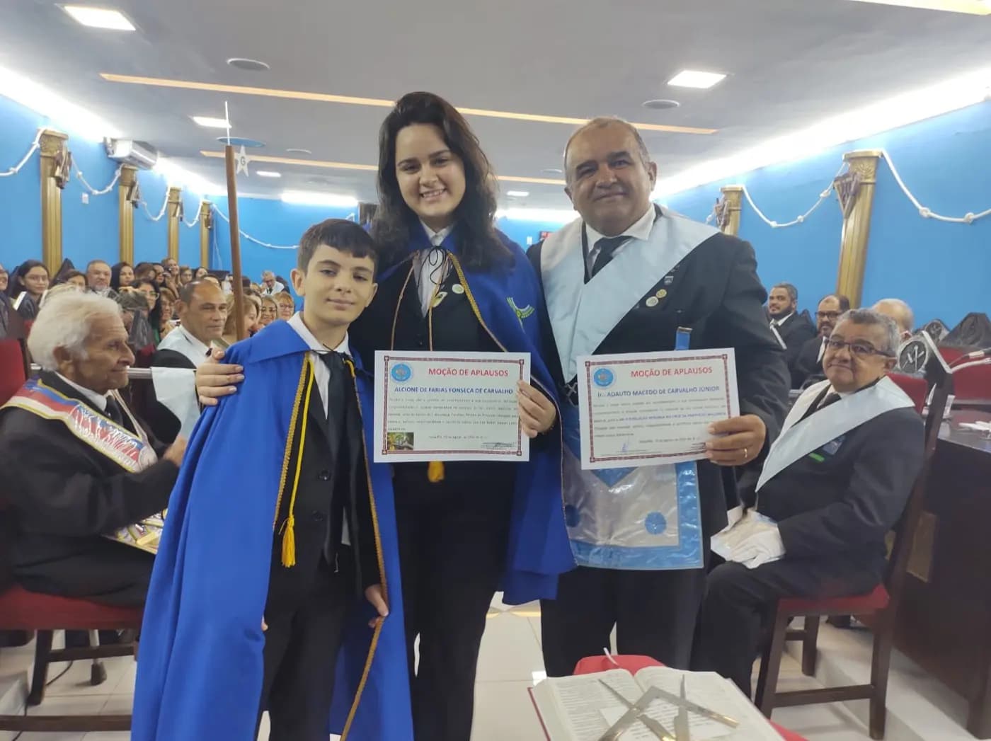 Registro fotográfico: SESSÃO MAGNA PÚBLICA ALUSIVA AO 118º ANO DE FUNDAÇÃO DA ARLS EVOLUÇÃO SEGUNDA Nº 852, ORIENTE DE NATAL/RN.