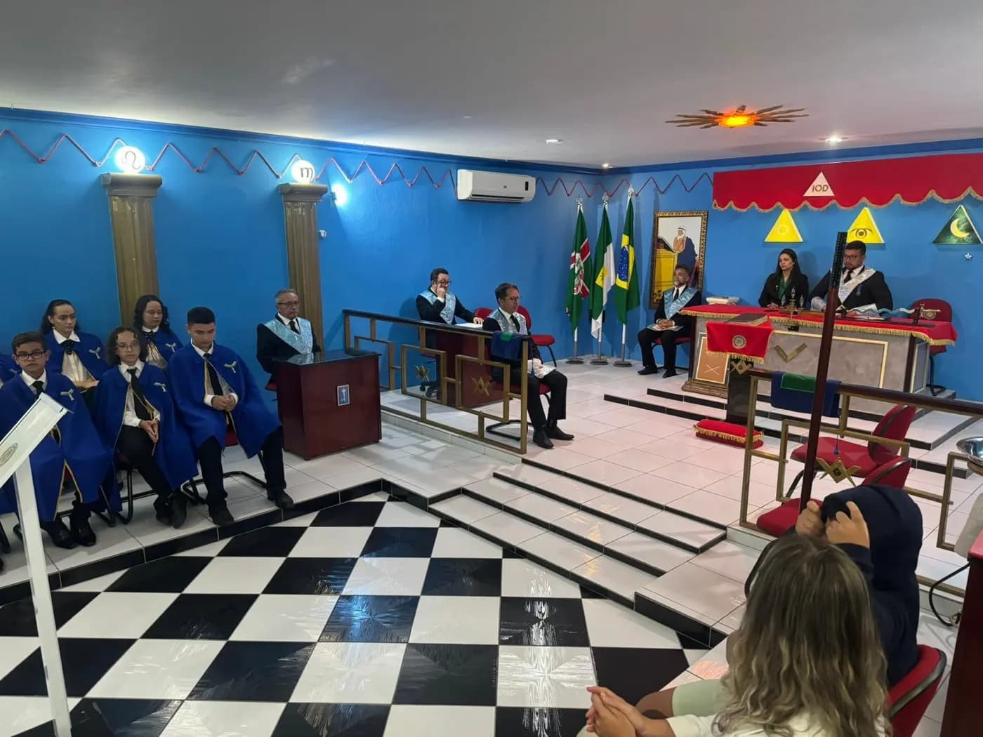 Registro fotográfico: SESSÃO MAGNA PÚBLICA ALUSIVA AO 53º ANO DE FUNDAÇÃO DA ARLS UNIÃO E TRABALHO IV – Nº 1838, ORIENTE DE SANTA CRUZ/RN.