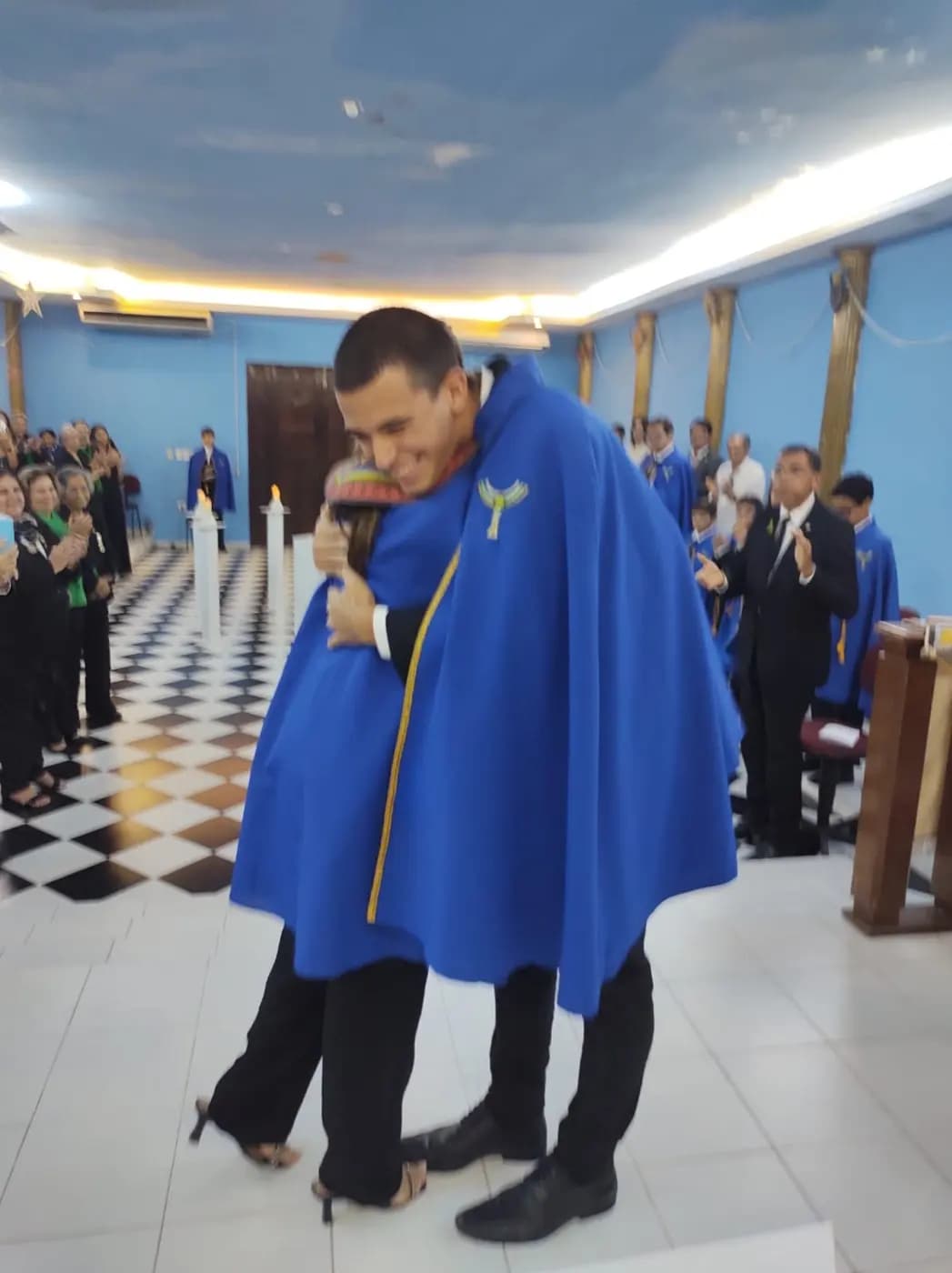 Registro fotográfico: SESSÃO DE POSSE DA NOVA DIRETORIA DO NÚCLEO ALFA UNIÃO NATALENSE N°42, DA AÇÃO PARAMAÇÔNICA JUVENIL DO GRANDE ORIENTE DO BRASIL.