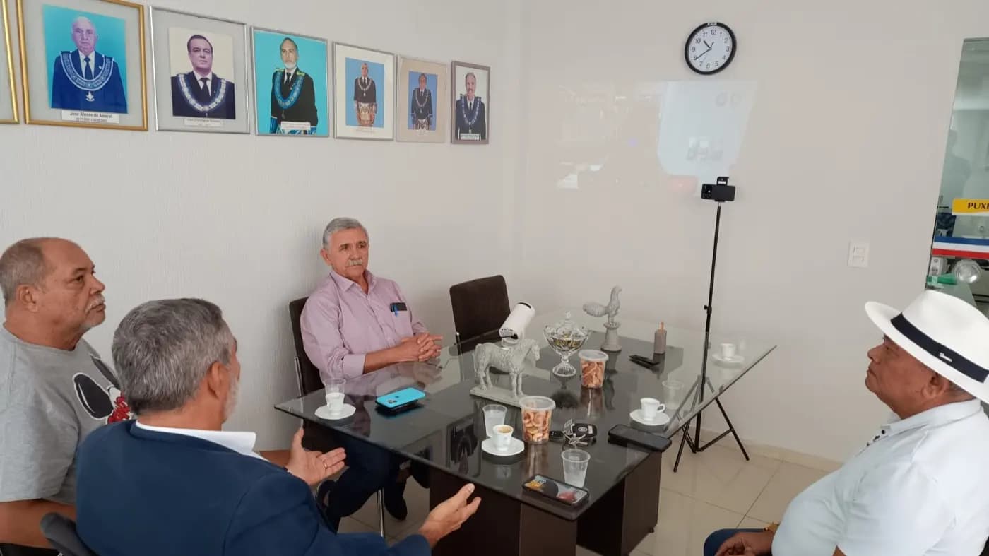 Registro fotográfico: REUNIÃO COM OS DEPUTADOS FEDERAIS MAÇÔNICOS DO GOB-RN.