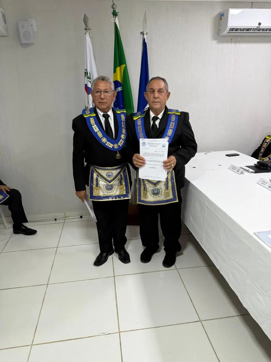 Registro fotográfico: ATO ADMINISTRATIVO DE POSSE DA DIRETORA EXECUTIVA DA APJ/GOB-RN, DE SECRETÁRIOS DO GOB-RN E DE JUÍZES DOS TRIBUNAIS MAÇÔNICOS DO GOB-RN.