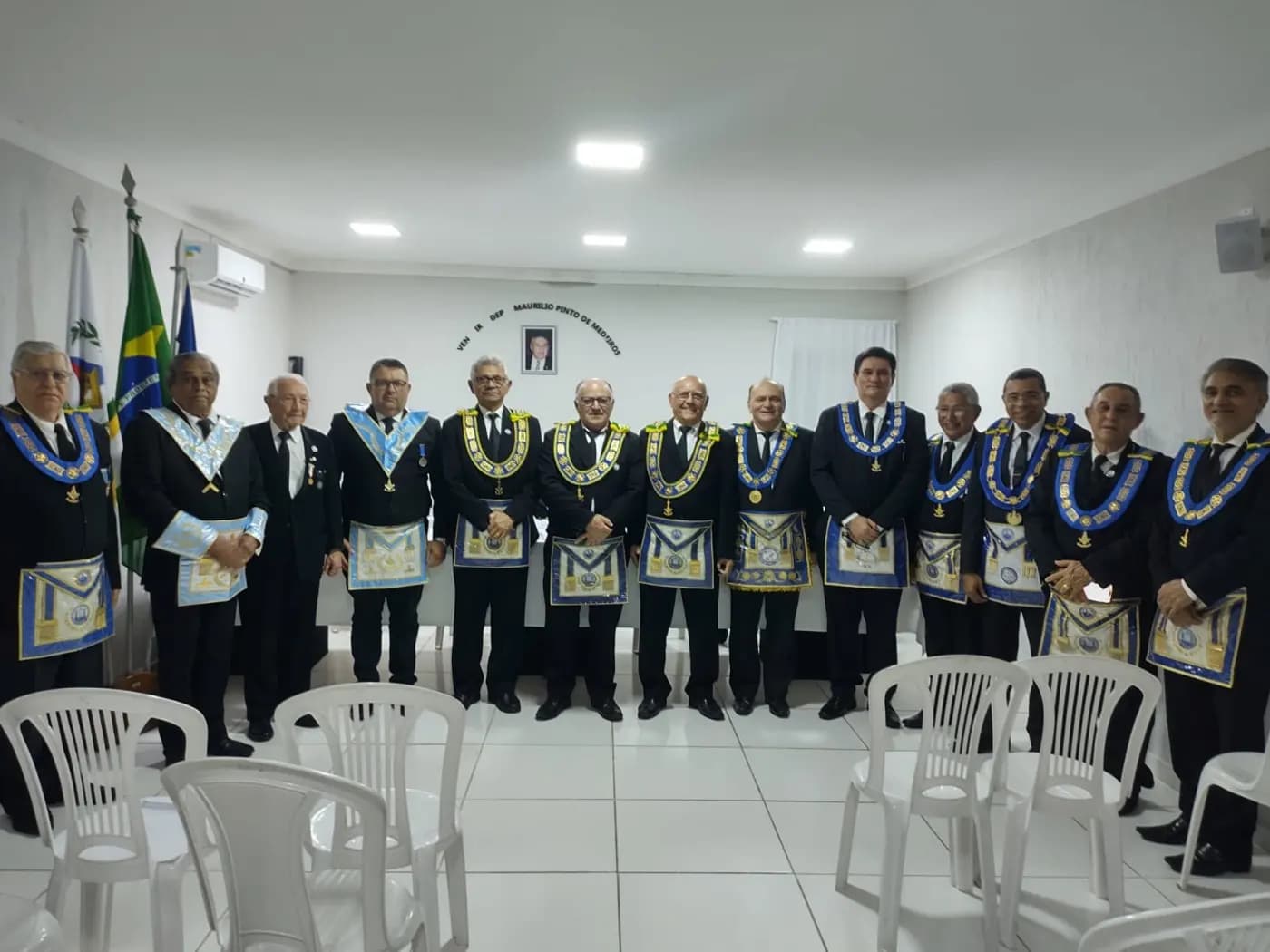 Registro fotográfico: ATO ADMINISTRATIVO DE POSSE DA DIRETORA EXECUTIVA DA APJ/GOB-RN, DE SECRETÁRIOS DO GOB-RN E DE JUÍZES DOS TRIBUNAIS MAÇÔNICOS DO GOB-RN.