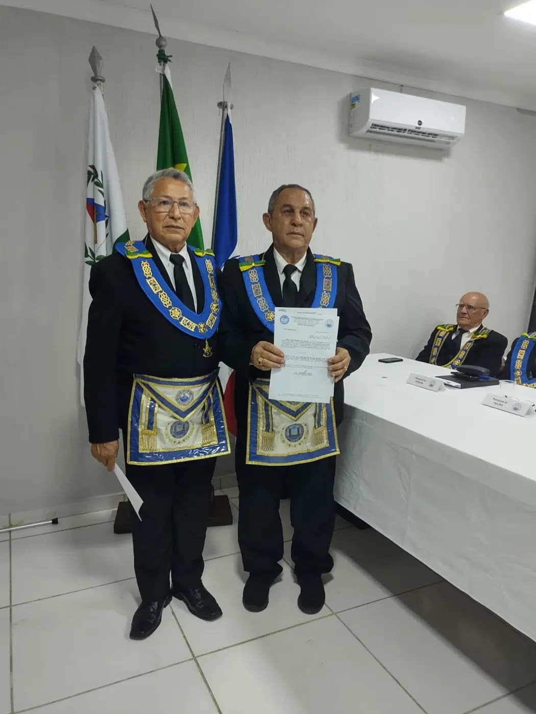Registro fotográfico: ATO ADMINISTRATIVO DE POSSE DA DIRETORA EXECUTIVA DA APJ/GOB-RN, DE SECRETÁRIOS DO GOB-RN E DE JUÍZES DOS TRIBUNAIS MAÇÔNICOS DO GOB-RN.