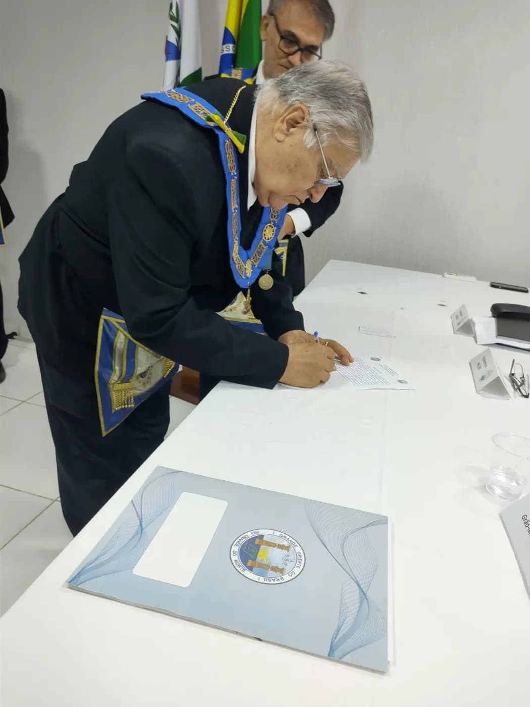 Registro fotográfico: ATO ADMINISTRATIVO DE POSSE DA DIRETORA EXECUTIVA DA APJ/GOB-RN, DE SECRETÁRIOS DO GOB-RN E DE JUÍZES DOS TRIBUNAIS MAÇÔNICOS DO GOB-RN.