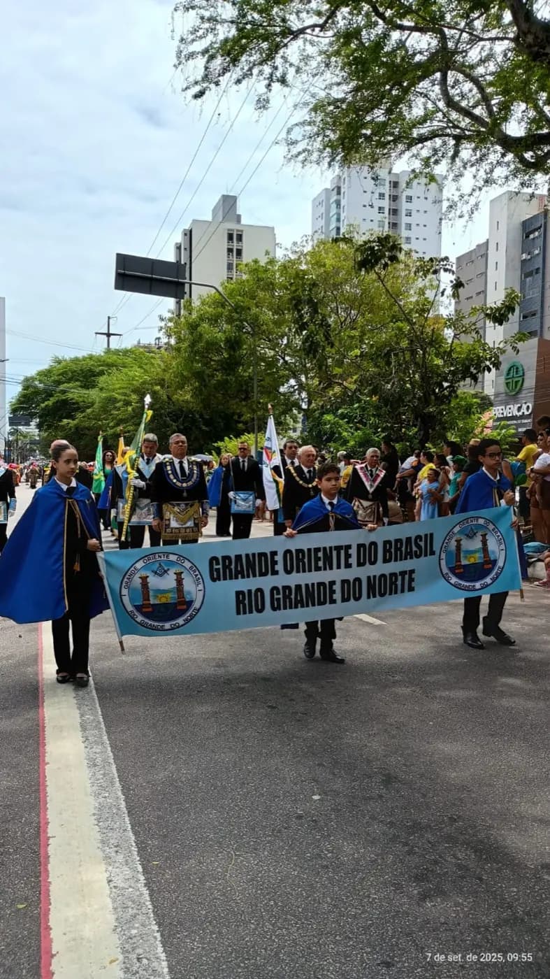 Registro fotográfico: PARTICIPAÇÃO DA FAMÍLIA GOB-RN NO DESFILE DA INDEPENDÊNCIA DO BRASIL 2025.