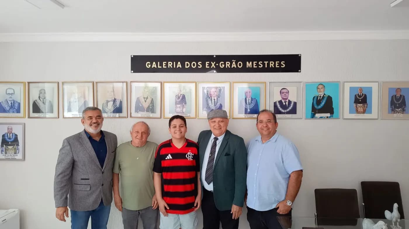 Registro fotográfico: VISITA À SEDE DO GRANDE ORIENTE DO BRASIL – RIO GRANDE DO NORTE (GOB-RN).