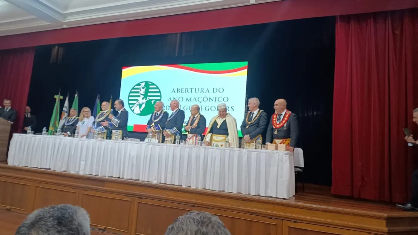 Registro fotográfico: ABERTURA DO ANO MAÇÔNICO 2026 DO GRANDE ORIENTE DO BRASIL (GOB).