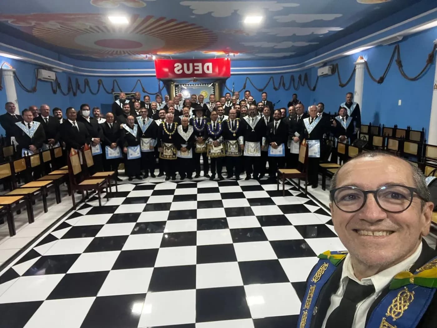 Registro fotográfico: SESSÃO CONJUNTA DAS LOJAS MAÇÔNICAS PERTENCENTES À 2ª REGIÃO DO GOB-RN.