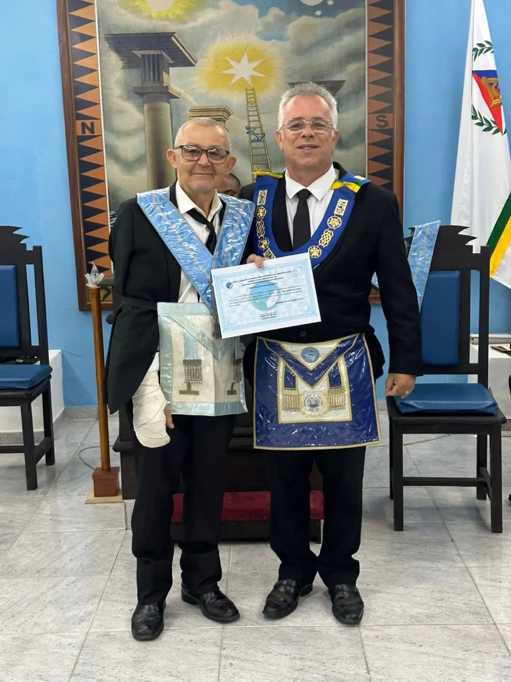 Registro fotográfico: LOJA MAÇÔNICA PEDRO ALVES PINHEIRO Nº 3.018, ORIENTE DE EXTREMOZ/RN – SESSÃO MAGNA PÚBLICA ALUSIVA AO 33º ANO DE FUNDAÇÃO.