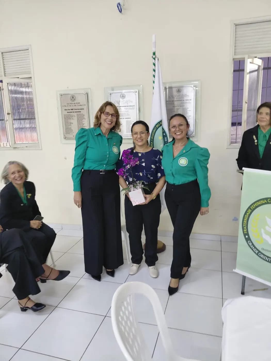 Registro fotográfico: LOJA MAÇÔNICA JOÃO CECÍLIO DA COSTA N° 2.116, ORIENTE DE NATAL/RN –SESSÃO MAGNA DE INICIAÇÃO.