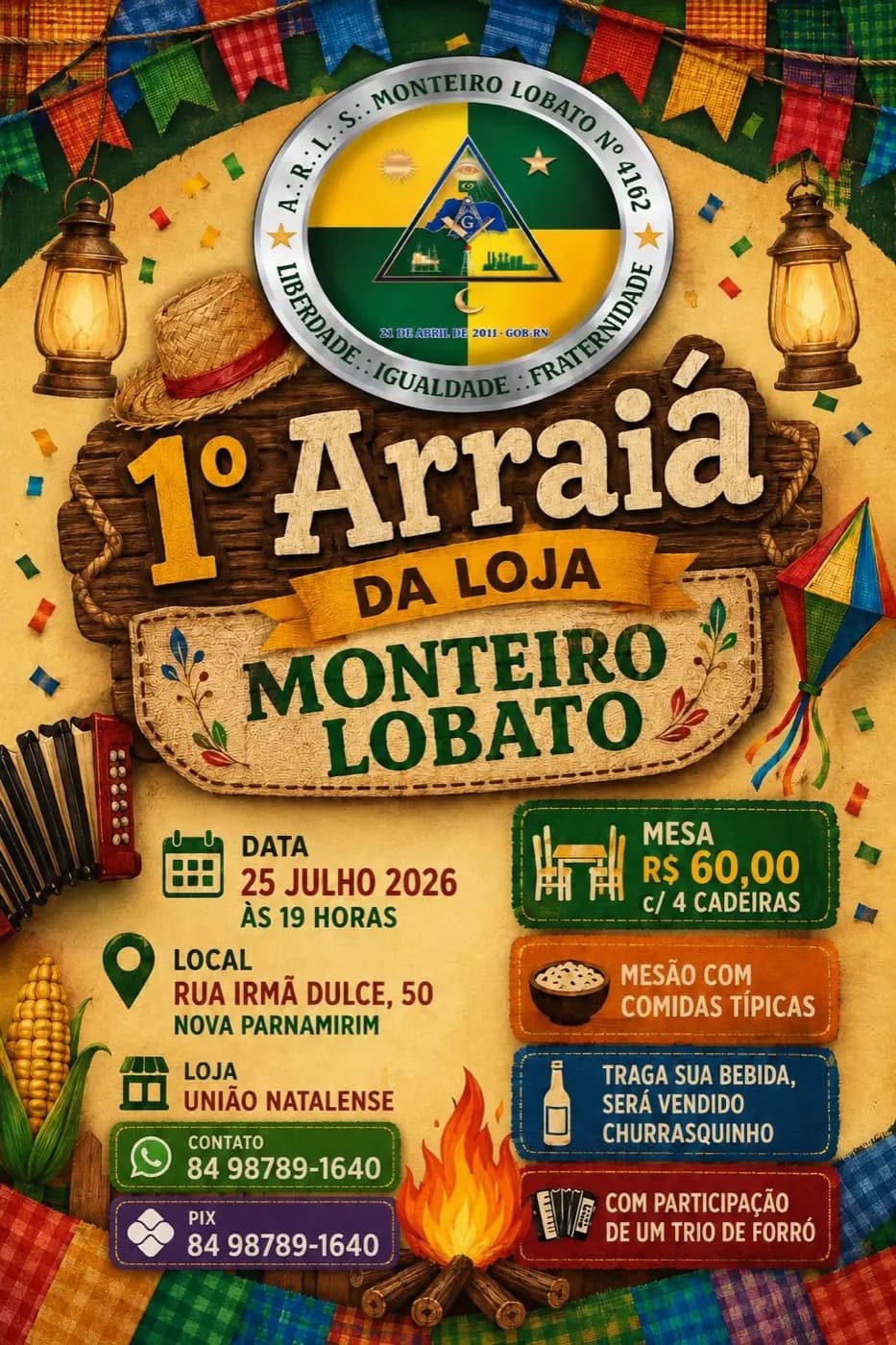 Registro fotográfico: ARRAIÀ DA LOJA MONTEIRO LOBATO