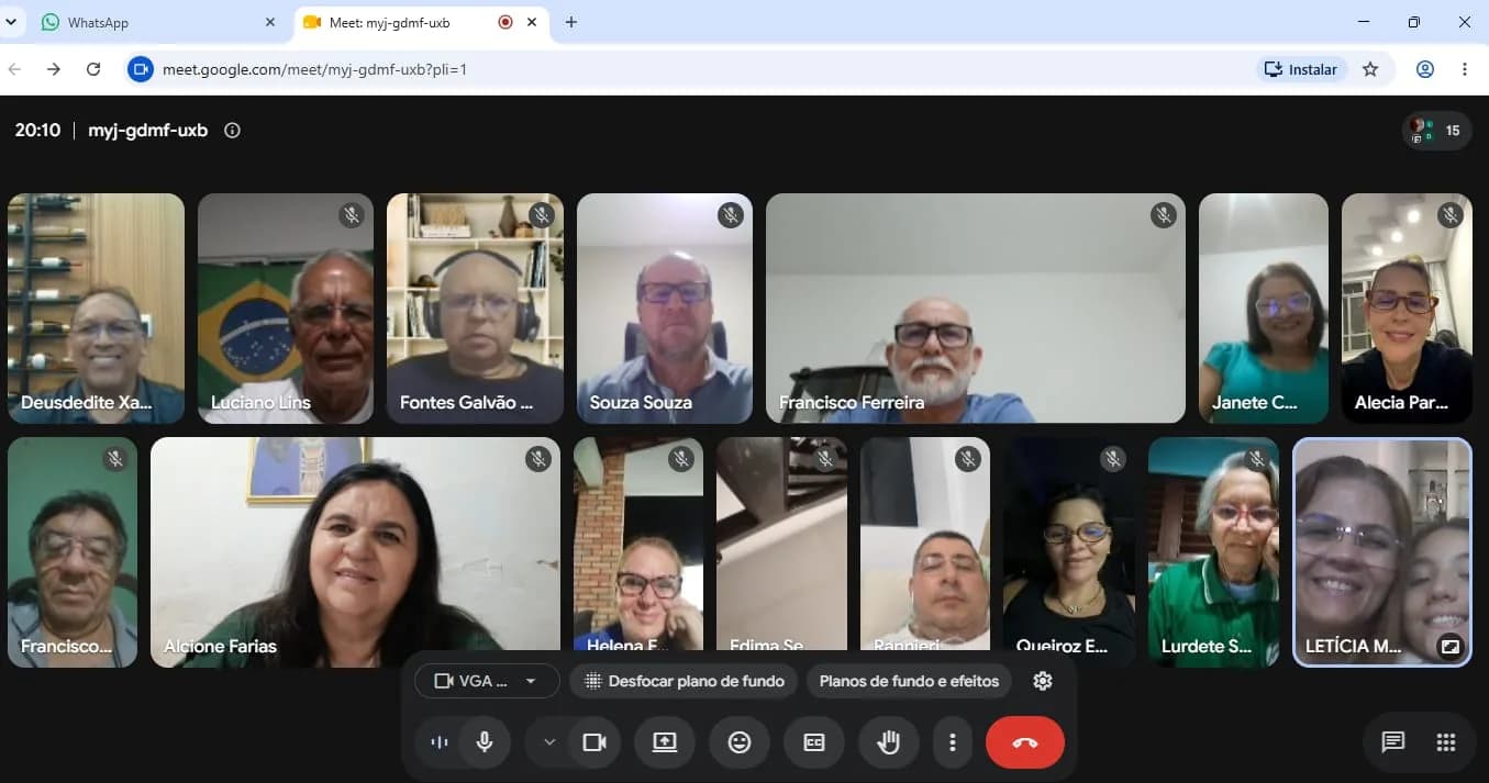 Irmãos reunidos no Templo, em fotografia oficial da 1ª Reunião Virtual de Planejamento Para A Ação Filantrópica Estadual do GOB-RN - Campanha Natal do Acolhimento 2026