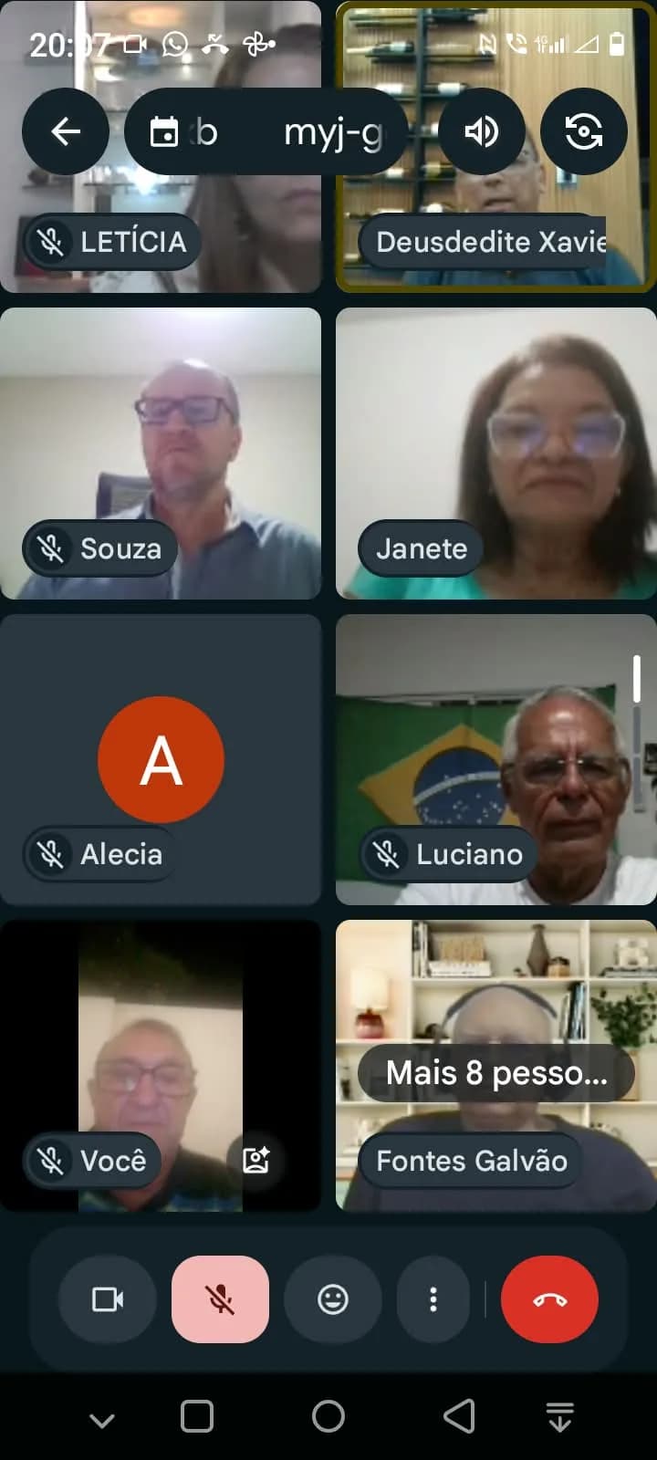 Irmãos reunidos no Templo, em fotografia oficial da 1ª Reunião Virtual de Planejamento Para A Ação Filantrópica Estadual do GOB-RN - Campanha Natal do Acolhimento 2026